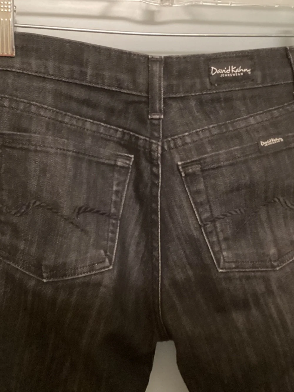 David Kahn Jeans, Grey Wash, Size 2